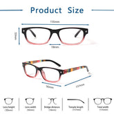 3 Pack Women's Reading Glasses Rectangular HD Lens Glasses 019